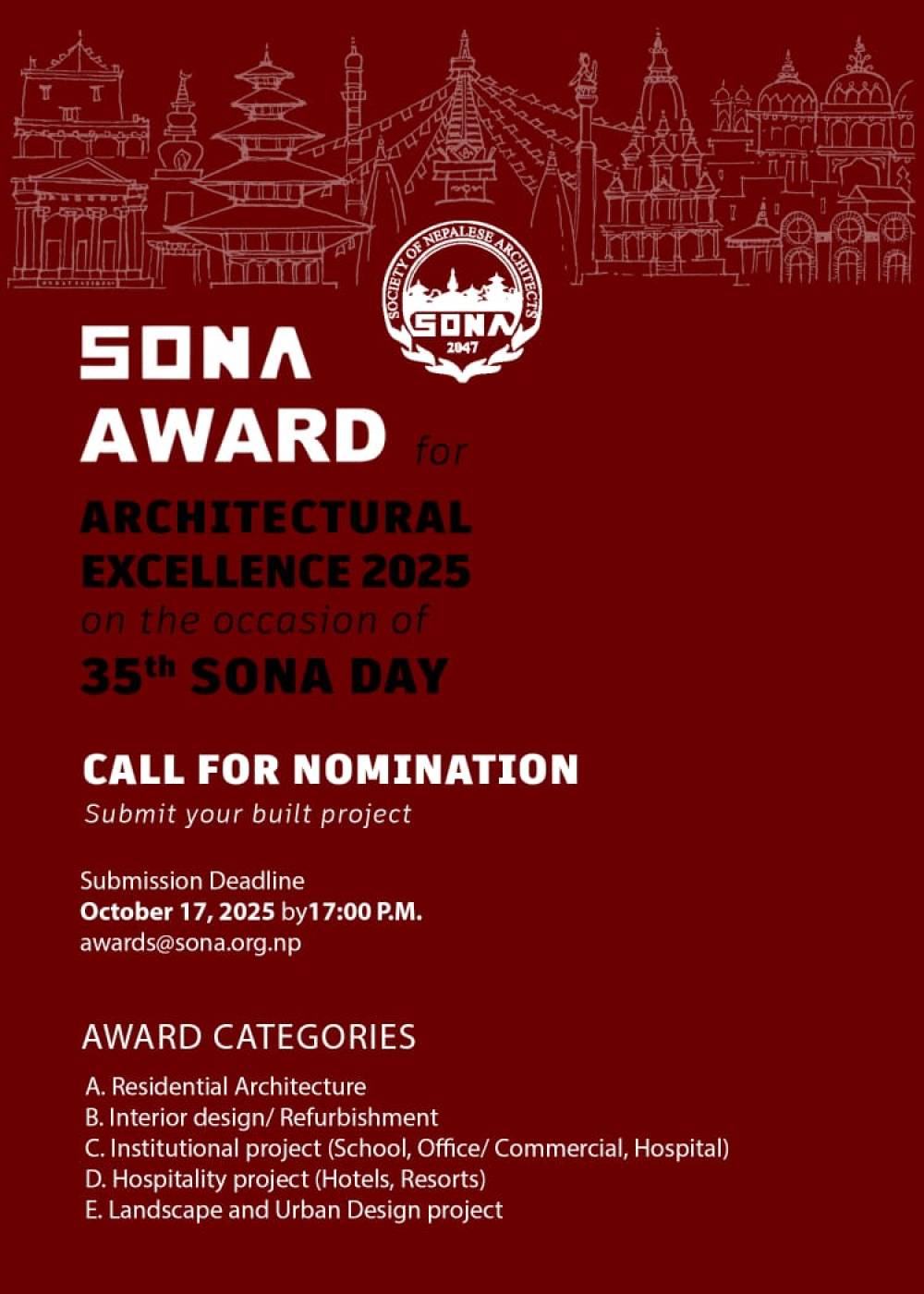 SONA Excellence Award 2025.