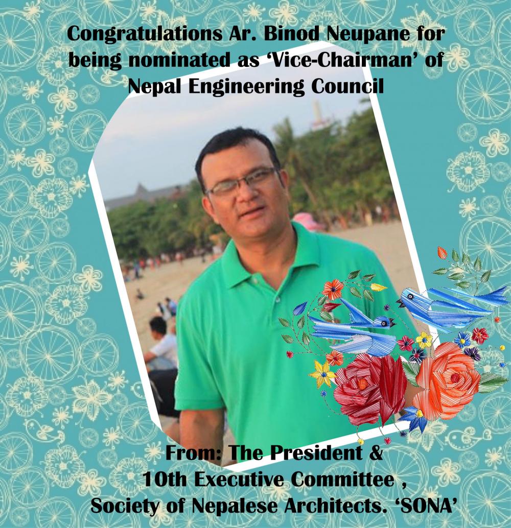 ~~ Congratulation! Ar. Binod Neupane~~